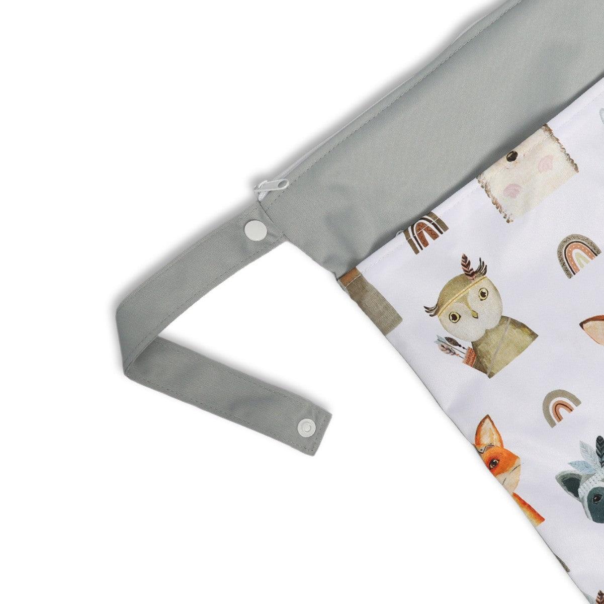 Ins Baby Room Decoration Sleeping Bear Storage Hanging Bag Baby Diaper Bag Wetbag Dry and Wet Separation 30*40