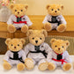 Taekwondo bear doll plush toy teddy bear doll doll martial arts hall activity gift can add LOGO