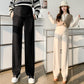 Pregnant Women's Pants Spring and Autumn Outer Wear plus size Wide Leg Pants Pregnant Women's Winter Pregnant Women's Pants fleece-lined Bottoming Abdominal Pants Spring