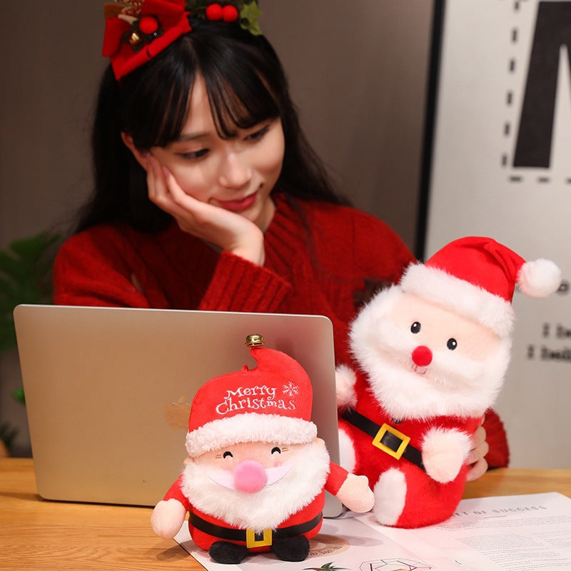 Cross-Border New Santa Claus Doll Simulation Christmas Tree Pillow Sofa Christmas Ornaments Happy Christmas Series