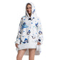 Composite Thermal Clothing Tv Blanket, Extra Long and Thick, Home Wear, Outdoor Mid-Length Pajamas, Flannel, Can Be Worn Outside, Couple Style
