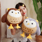 Cute and Cute Round Owl Doll Plush Toy Children's Companion Comfort Cloth Doll Girl's Birthday Gift