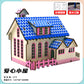Wooden Reasons Children's Girls Assembled Handmade Ornaments diy Assembled Cabin Model Building Blocks Head Small House Puzzle