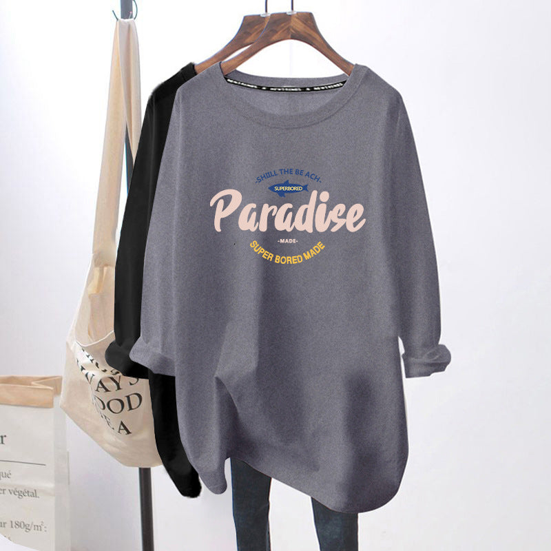 Breastfeeding Top Hot Mom Autumn and Winter Fashion Long Sleeve T-Shirt Base Shirt plus size Women's Breastfeeding Period Clothes Spring Clothes
