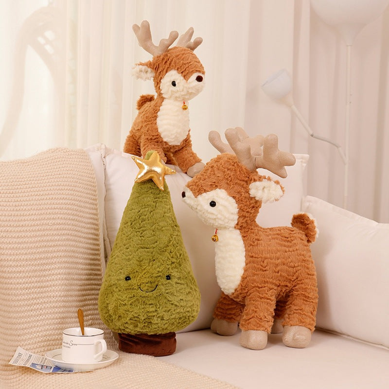 Cross-border Christmas Tree plush toy elk doll pillow Christmas holiday decoration Christmas gift wholesale