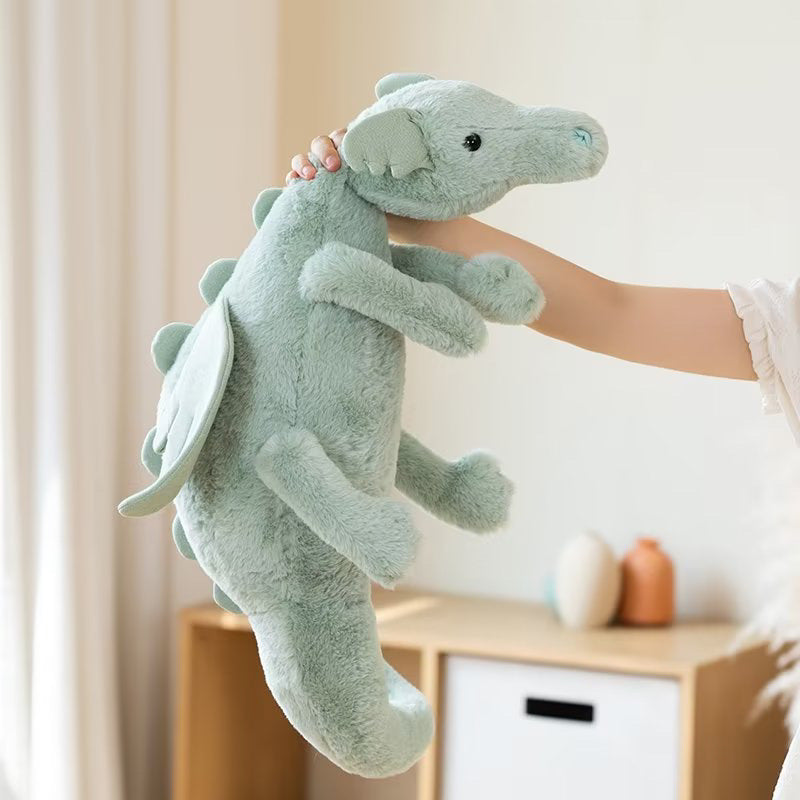 Cross-border simulation cute flying dragon plush toy pterosaurus plush doll cushion pillow soothing accompany sleeping doll