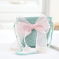 Cross-border New Children's Bag Spring and Summer New Children's Crossbody Bag Handmade Straw Satchel Travel Mini Coin Purse
