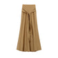 Maternity 2025 Spring New Korean Style Fashion Lace-up Fish Tail Belly-supporting Long Dress for Pregnant Women