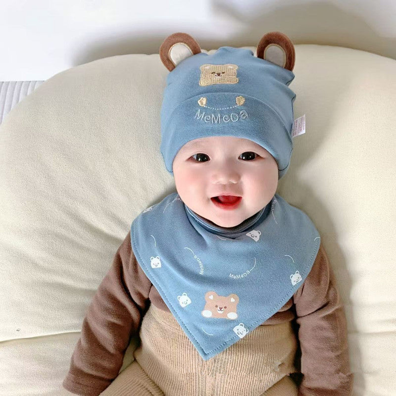 Baby Hat Spring and Autumn Pure Cotton Newborn Baby Spring and Autumn Hat Newborn Baby Boys and Girls Cute Spring Fetal Hat