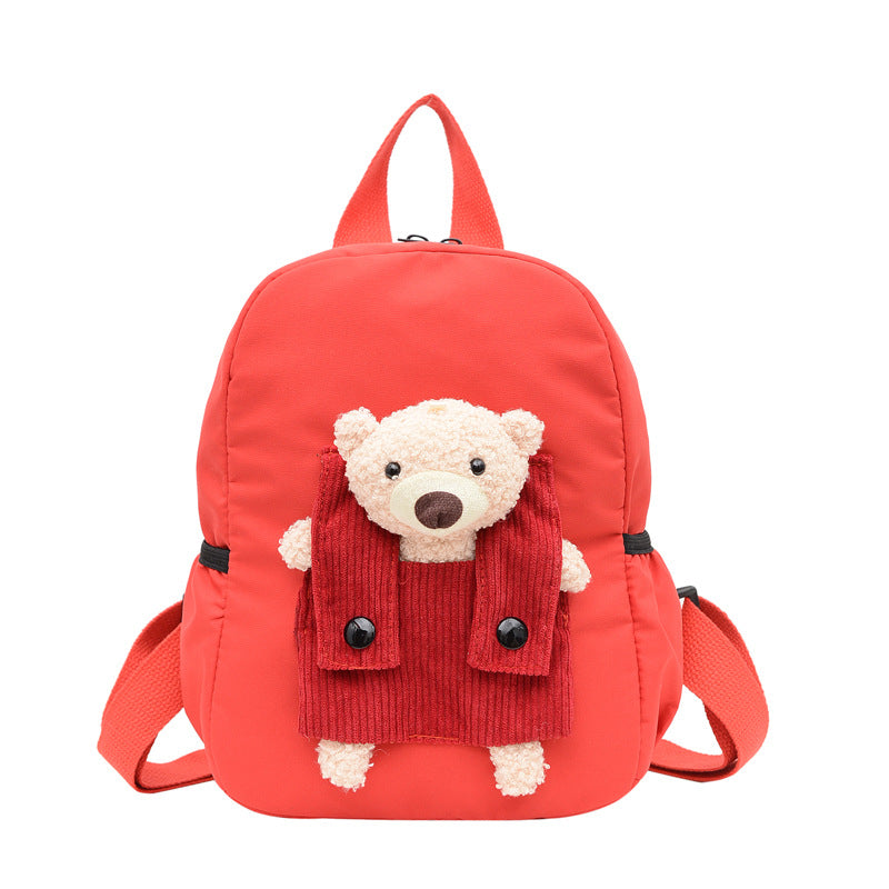 Kindergarten School Bag Cartoon Bear Unisex Backpack 2026 New Korean Style Trendy Children's Backpack Gift Bag Wholesale