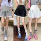 Maternity Shorts Summer Lace Splicing Wide-Leg Casual Pants Loose Outer Wear Sports Air Cotton Pants Skirt
