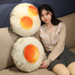 Creative simulation poached egg pillow plush toy egg omelette doll home pillow cushion girl rag doll