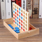 Three-Dimensional Four-Piece Chess Four-Piece Game Chess P 0.34kg Kidsren's Educational Early Education Multi-Person Toy Wooden Boxed Multi-Color