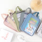 Factory Spot L-Shaped File Bag, Transparent File Bag, Handbag, Student Tutoring Bag, Test Paper Homework Bag, Study Bag