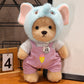 Transformation Bear Doll Cute Plush Toy Girl Sleeping with Teddy Bear Birthday Gift Sleeping Doll