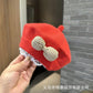 Spring and Autumn Korean Style Baby Boy and Girl Candy Color All-match Knitted Beret Children's Western Style Casual Wool Hat Paintler Hat