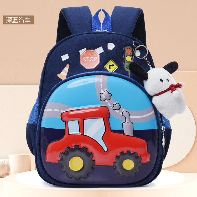 Foreign Trade Children's Schoolbag Kindergarten Middle and Small Class Schoolbag 3-6 Years Old Boys and Girls Cartoon Backpack Preschool Backpack