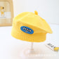 Spring and Autumn Korean Style Baby Boy and Girl Candy Color All-match Knitted Beret Children's Western Style Casual Wool Hat Paintler Hat