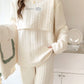 Lunar Clothing Spring and Autumn Air Cotton Postpartum Lactation Three-piece Set Pregnant Women's Pajamas Winter Wear in Delivery Room