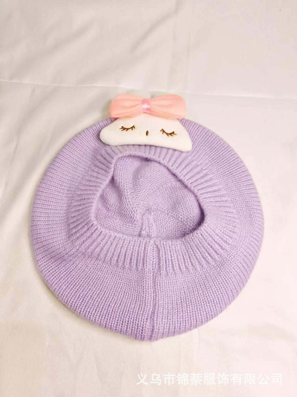 Spring and Autumn Korean Style Baby Boy and Girl Candy Color All-match Knitted Beret Children's Western Style Casual Wool Hat Paintler Hat