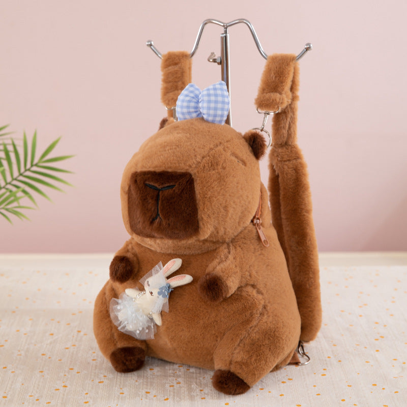 Wholesale Capybara Capybara Backpack Plush Toy Doll Backpack for Girls Birthday Gifts