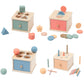 Montessori Classification Early Education Coin Box Baby Color Cognitive Shape Building Blocks Matching Teaching Aids Baby Educational Toys