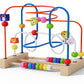 Children's Wooden Multi-Functional Threading Large Bead Color Recognition Early Education Building Blocks Matching Parent-Child Interactive Educational Toys