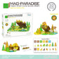 Girls Color Window Magnetic Sheet Kidsren's Zoo Engineering Vehicle City Crane Scene Strong Magnetic Refill Kidsren's Puzzle