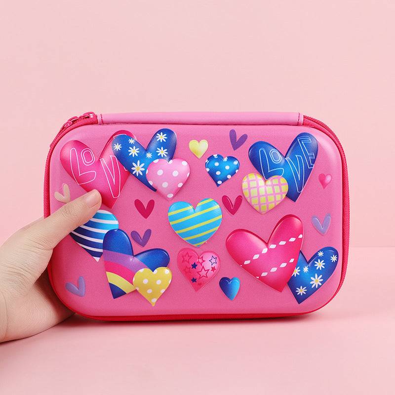 Eva Pencil Box 3D Stereo Large-Capacity Kidsren's Pencil Bag Multi-Functional Student Stationery Popular Pencil Box Waterproof