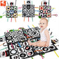 Xindi baby crawling mat black and white red stitching comfort towel with tooth glue multi-functional baby game mat toy wholesale