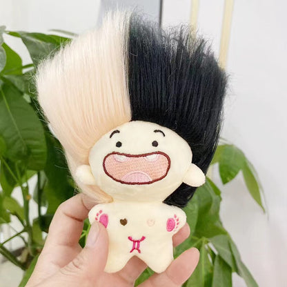 Twelve Zodiac Funny Toothless Cotton Doll Keychain Xiaohongshu Pendant Plush Toy Wholesale Cartoon