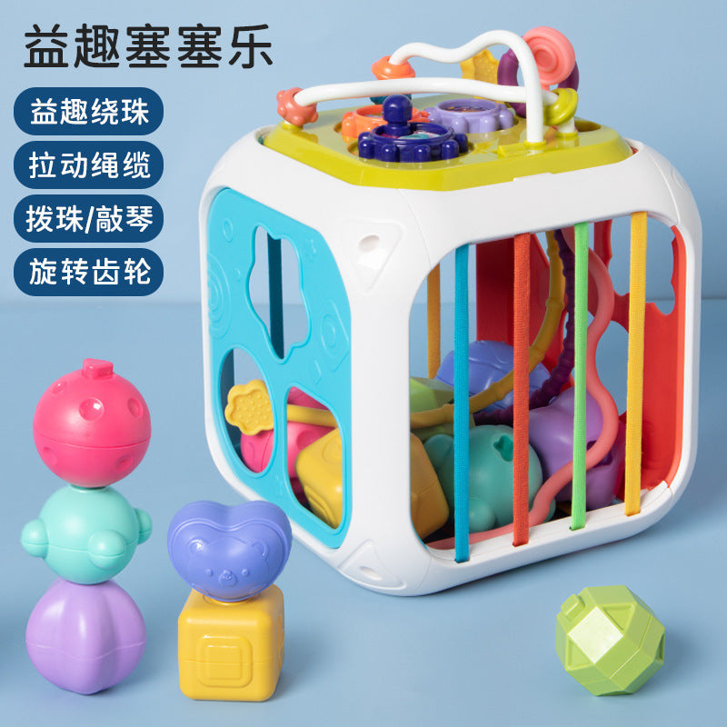 Cross-Border Baby Pull-Along Toys, Early Education Sensory Toys, Baby Can Chew Soft Rubber Flying Saucers, Sensory Training Toys