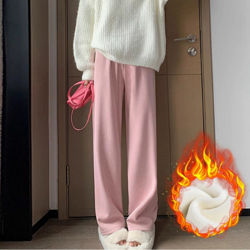 Maternity high quality European Cotton Velvet M-3XL Autumn and Winter fleece-lined Thickened Maternity Pants