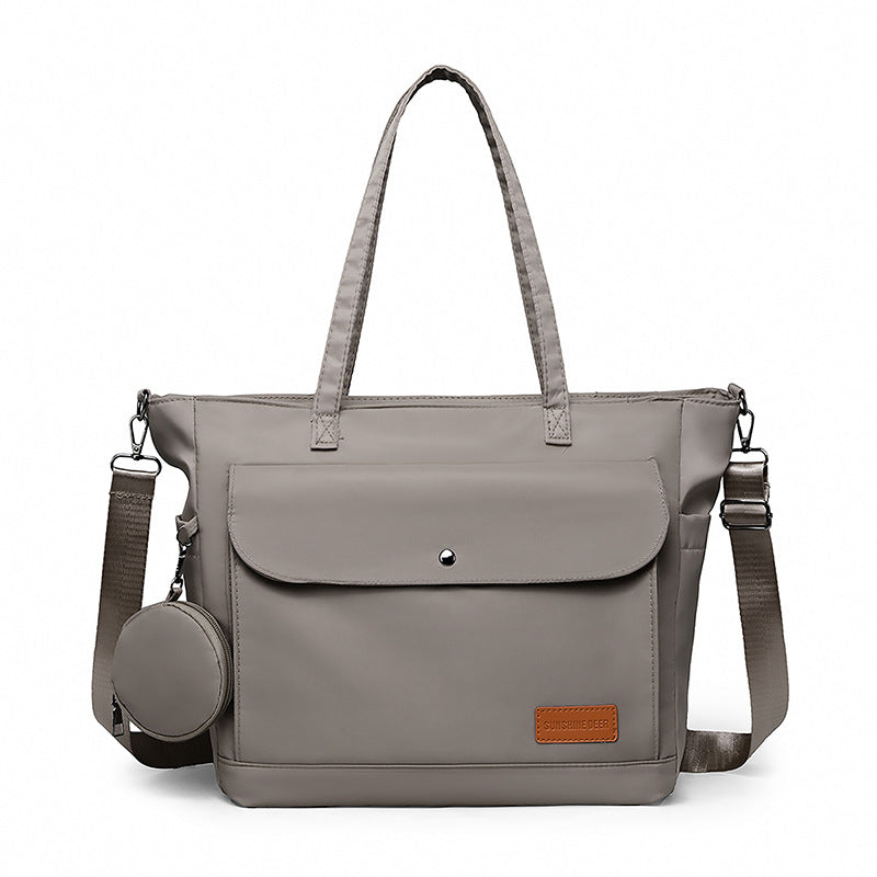 Cross-Border New Multifunctional Mother and Baby Bag Large Capacity Front Patch Pocket Mommy Bag Baby Outing Large Capacity Mother and Baby Bag
