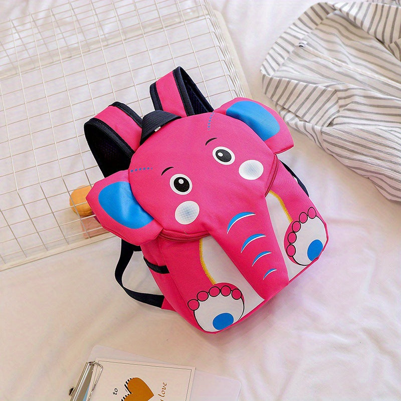 Cross-Border Cartoon Elephant Children's Schoolbag Cute Kindergarten Backpack Lightweight Contrasting Color Small Backpack for Boys and Girls Wholesale