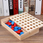 Three-Dimensional Four-Piece Chess Four-Piece Game Chess P 0.34kg Kidsren's Educational Early Education Multi-Person Toy Wooden Boxed Multi-Color