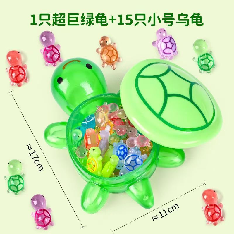 Big Mac Luminous Turtle Mini Internet Red Little Turtle Touch Toy Large All-chan Red Ornaments for Girls