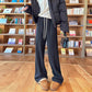 Maternity Pants, Autumn and Winter Style, Woolen, Thickened, Wide-Leg Pants for Outer Wear, High-Waisted, Belly-Supporting, Plus-Size, Straight-Leg, Casual Long Pants with Fleece Lining