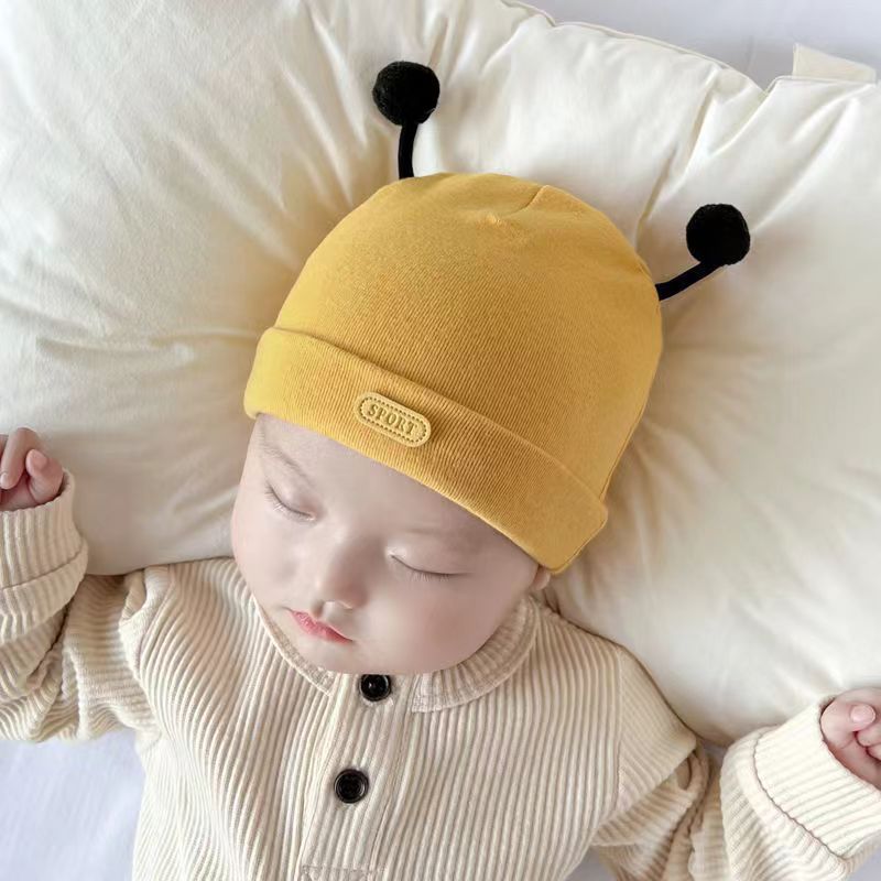 Baby Hat Spring and Autumn Pure Cotton Newborn Baby Spring and Autumn Hat Newborn Baby Boys and Girls Cute Spring Fetal Hat