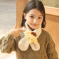 Children's Christmas Autumn and Winter Scarf Plush Warm Cute Cartoon Red New Year Festival Imitation Rabbit Fur Parent-Child Scarf