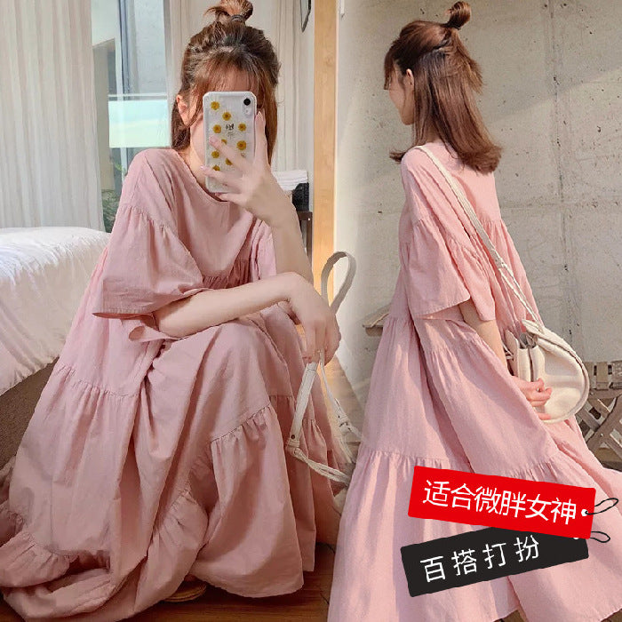 Maternity Summer Dress suit Summer Long Skirt Korean Summer Hot Mom Fashion Pregnancy plus size dress