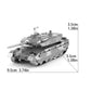 Tank DIY Handmade 3D Metal Puzzle Adult Stereo Model Assembled Assembled Educational Toys High