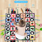 Xindi baby crawling mat black and white red stitching comfort towel with tooth glue multi-functional baby game mat toy wholesale