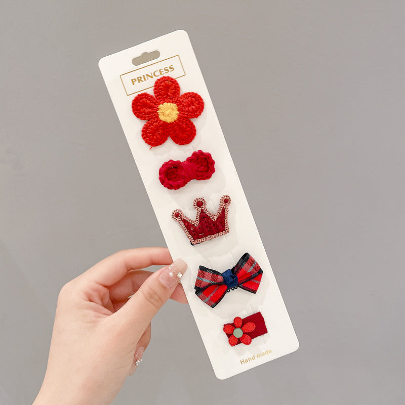 Cute baby lanugo hair small hairpin baby girl does not hurt hair hair clip baby hair small hair clip children's headdress
