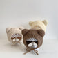 Baby Hat Ins Korean Style Cute Bear Ears Children's Knitted Ear Protection Hat Baby Warm Wool Hat