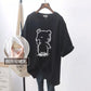 Nursing Tops, Summer Mid-Length Short-Sleeved Side-Opening T-Shirts, Simple and Versatile Nursing Clothes, Summer Clothes for Hot Moms When Going Out