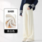 Lamb Fleece Pregnant Women's Pants Autumn and Winter fleece-lined Outer Wear Loose Dipping Wide-leg Pants New Non-abdominal Glutinous Rice Pants