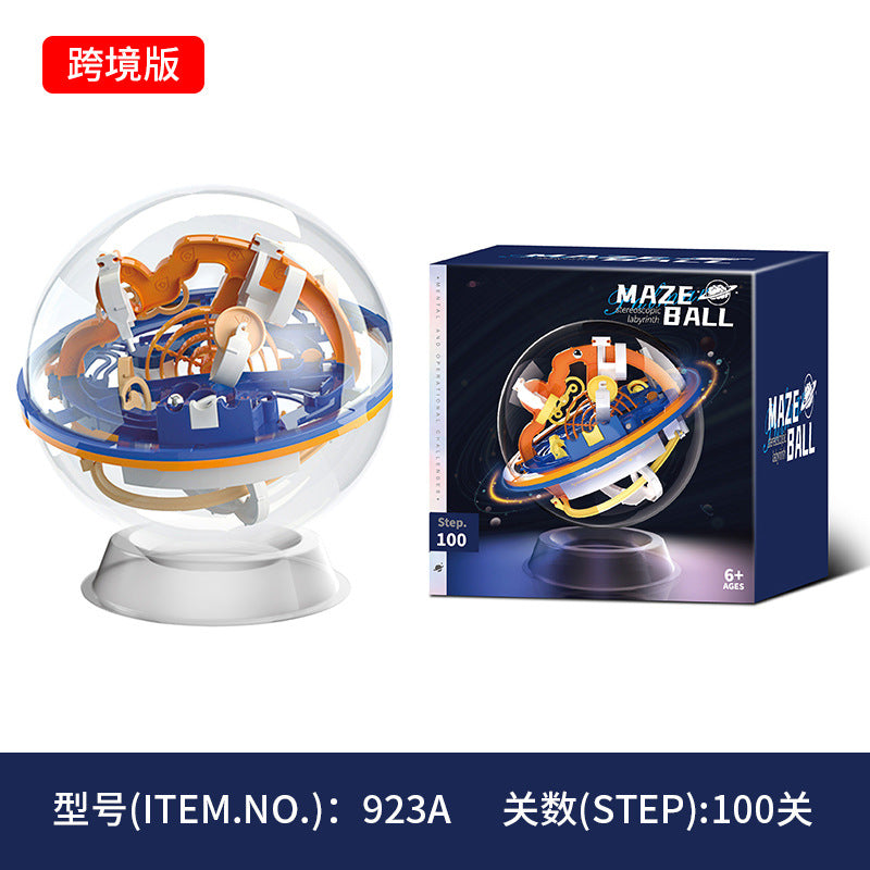 Cross-Border 3D Stereo Rubik's Cube Maze Walking Ball Toy Kidsren's Educational Play to Develop Concentration Balance Ball Maze Ball