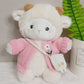 Internet Celebrity Poko Plush Toy Cartoon Belle Sheep Doll Dressed up as a Little Sheep, a Gift for Girls
