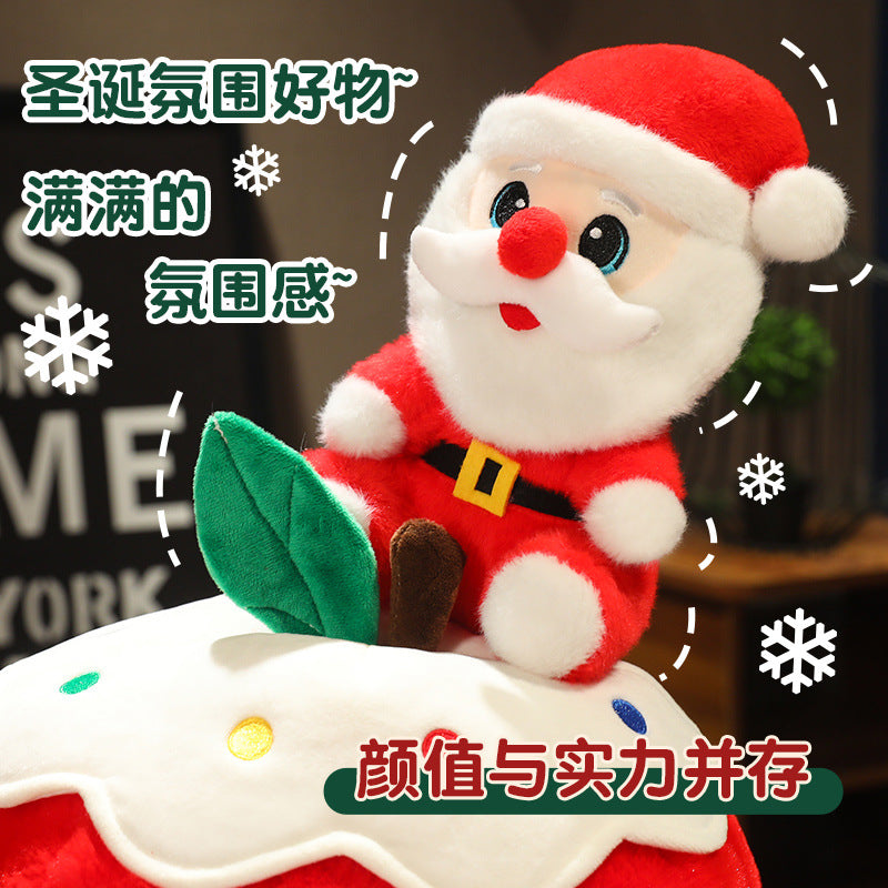 Cute Santa Claus Doll Pingan Fruit Plush Toy Doll Children's Toy Doll Pillow Christmas Gift